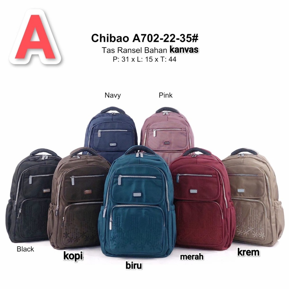 KODE I27R Chibao tas ransel wanita jumbo tas punggung laptop cewek besar import