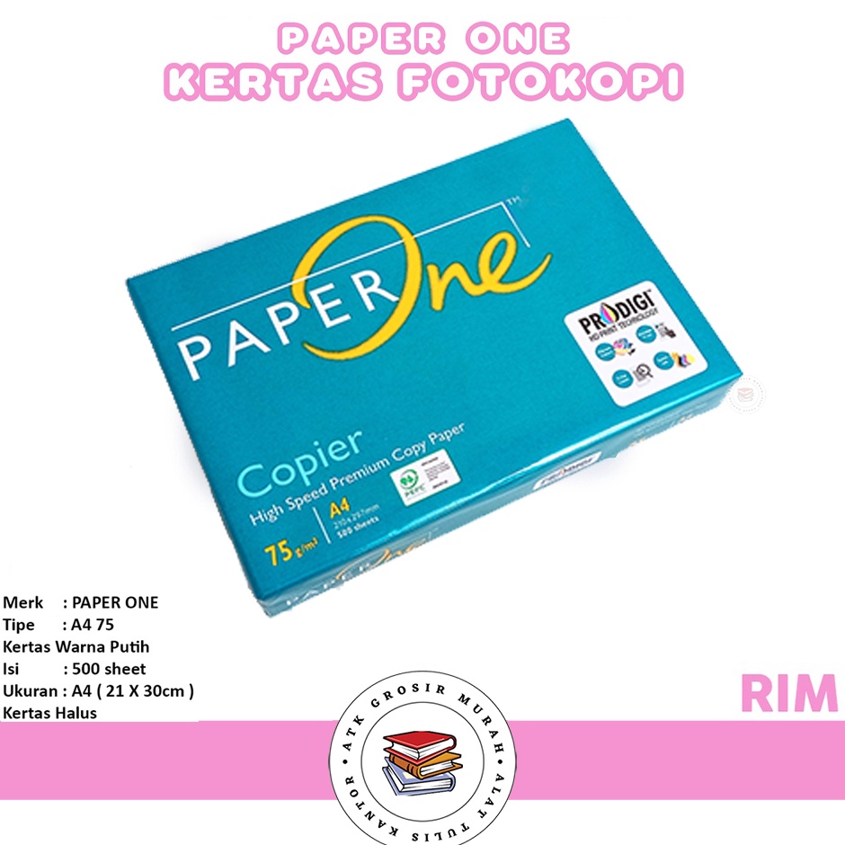 

KODE RZ988 PaperOne Varian Kertas HVS Fotokopi Print Rim