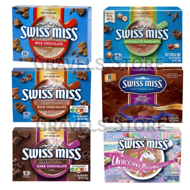 

SWISS MISS Milk Chocolate / Rich Choco / Dark Choco / Dark Choco Mocha / Choco Hazelnut