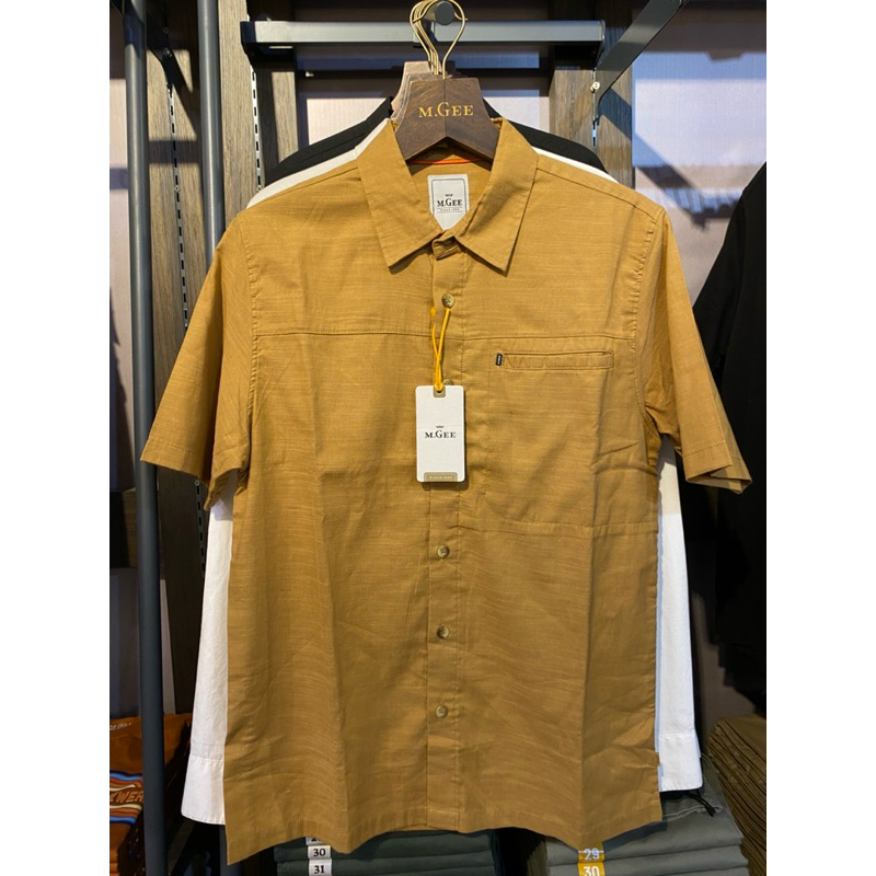 MGEE KEMEJA LENGAN PENDEK PRIA ORIGINAL ALTO C112 LIGHT BROWN