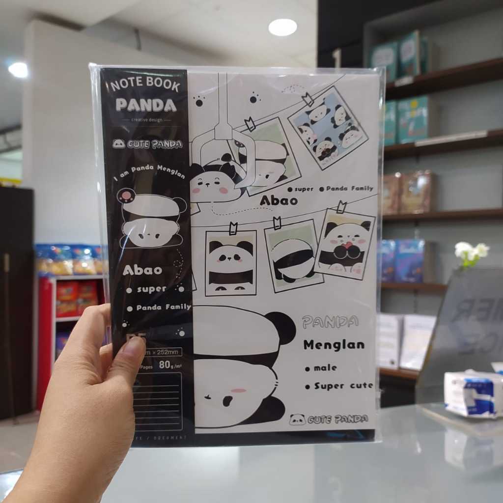 

GRAMEDIA KEDIRI - KAKO CUTE PANDA EXERCISE BOOK B5 WHITE