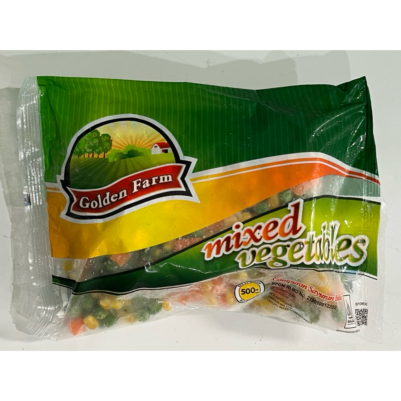 

Golden Farm Mixed Vegetables 500gr. Siap saji dan 100% HALAL