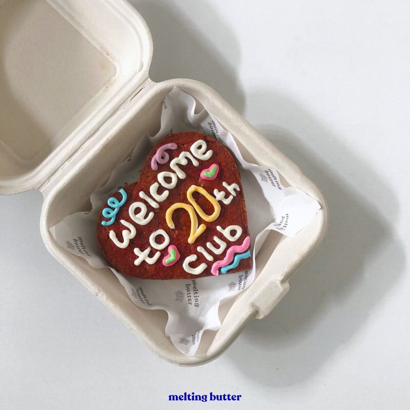 

[Heart Series] Soft Cookies Bento Cake by Melting Butter