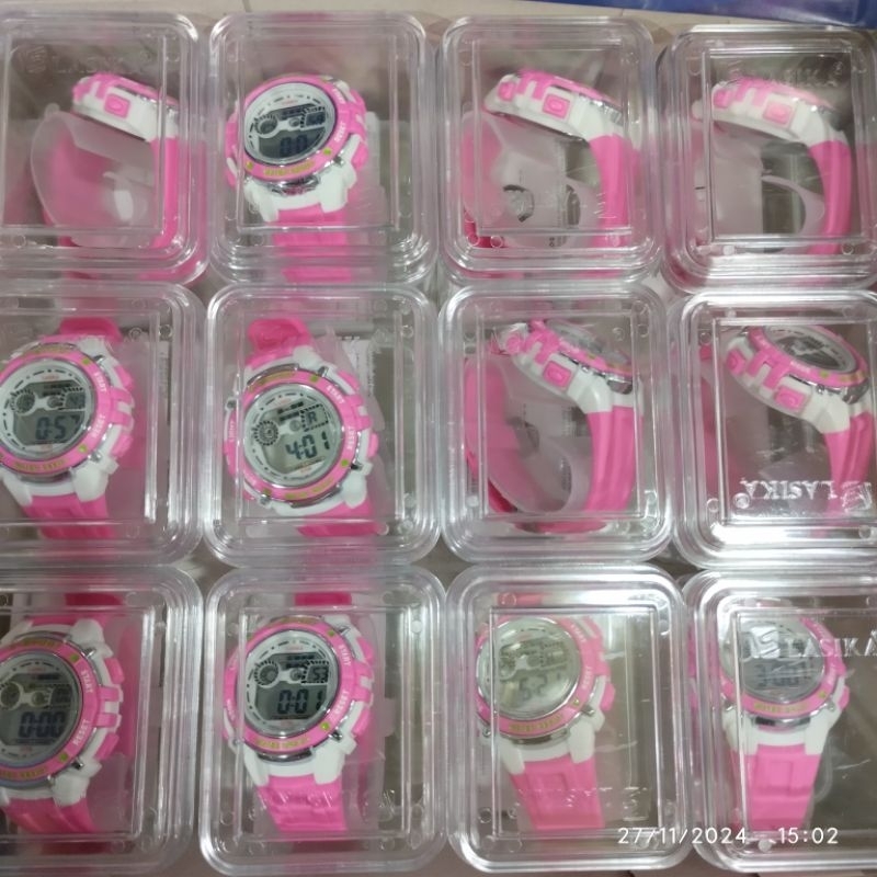Jam tangan Lasika anak cewek free kotak