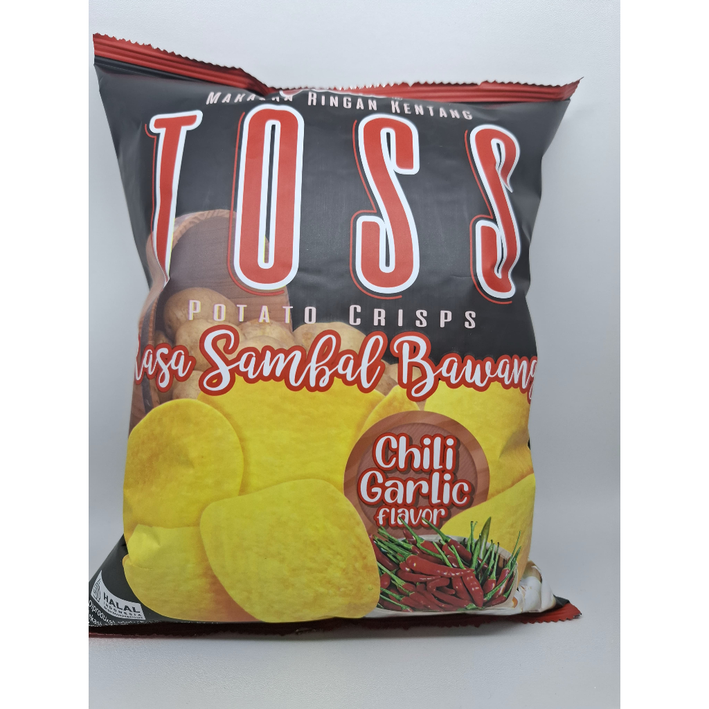 

Oishi TOSS / Potato Crisps / Rasa Sambal Bawang 75gr