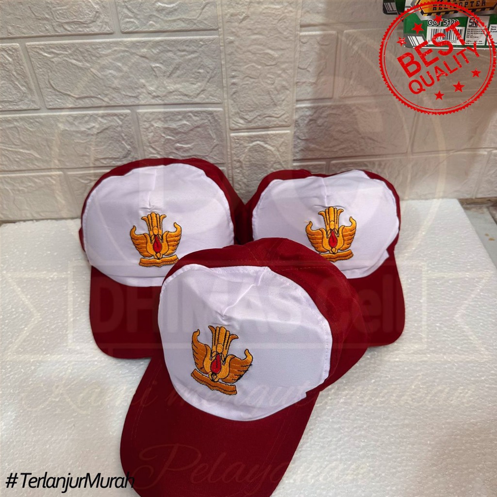 

Topi sekolah SD Merah Putih