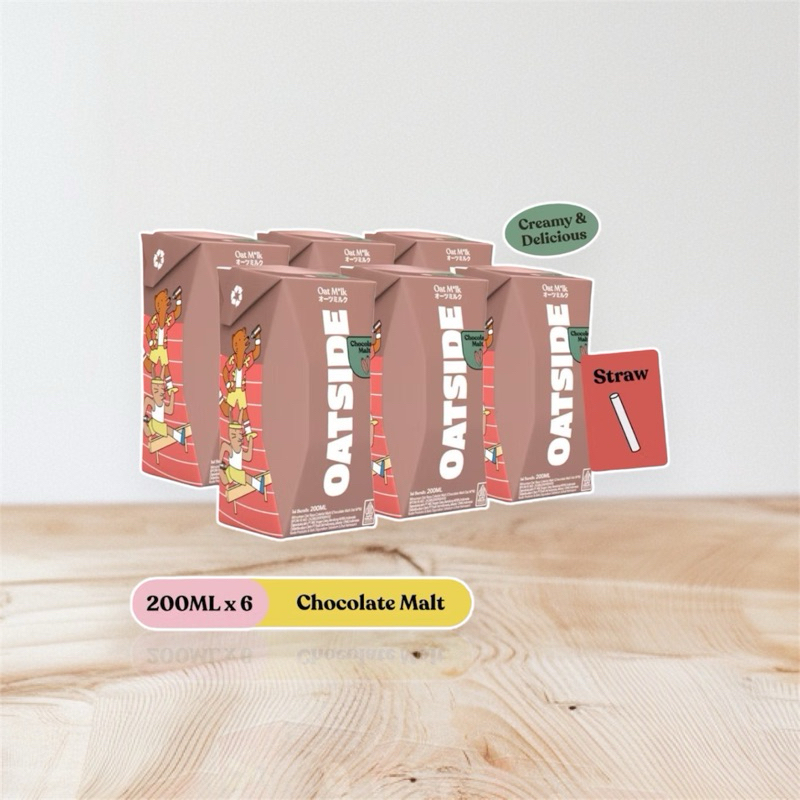 

OATSIDE STRAW CHOCOLATE MALT (6pcs) 200ml TERMURAH!!