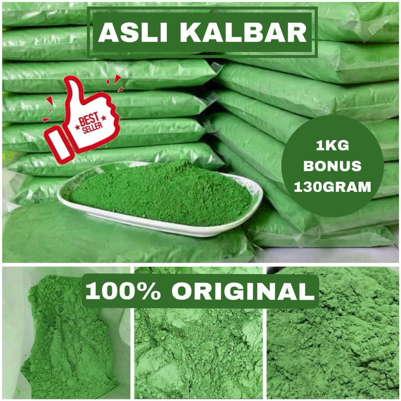 

ASLI Kalbar Teh Hijau A+ 1Kg Free130Gram