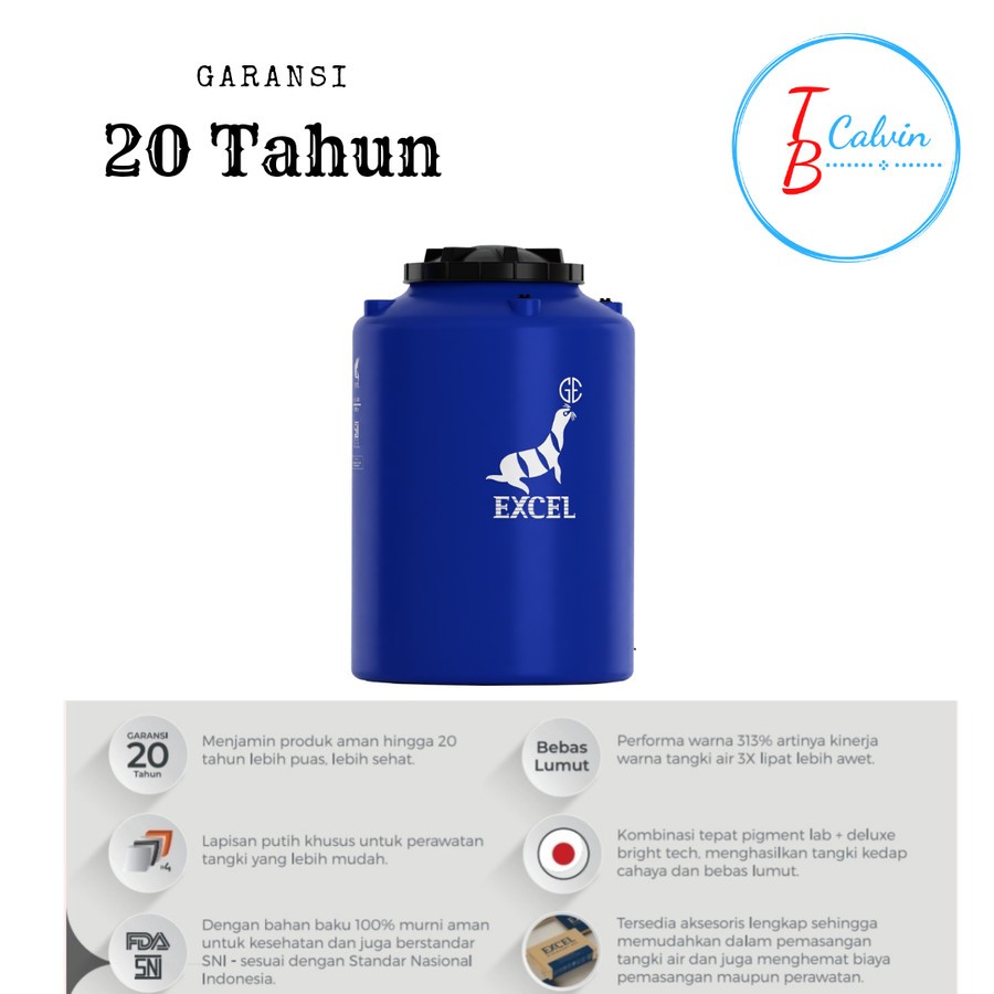 Tangki / Tandon / Toren Air Excel AL 300 isi 250 Liter