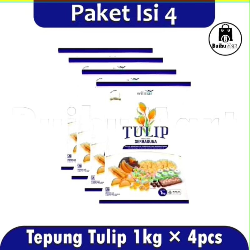

4 Pcs - Tulip Tepung Halus Serbaguna 1kg