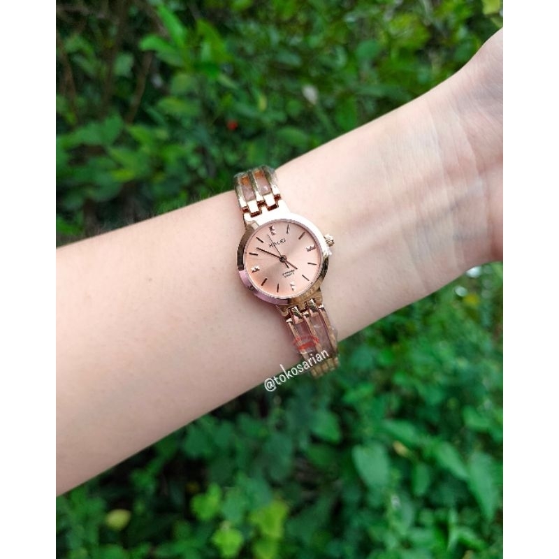 Jam Tangan Halei 5010L Original Bergaransi Jam Tangan Rantai Analog Wanita