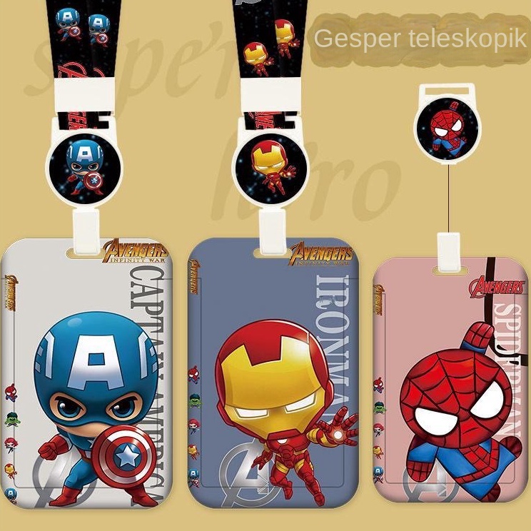 

Model Ekonomis Kartun Astronot gantungan name tag ID Card Holder Gantungan Kartu Nama Tempat Kartu ID Card holder gantung leher