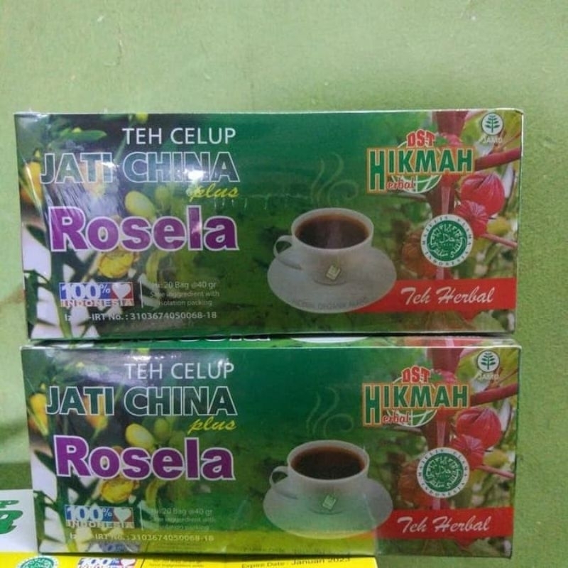 

Teh celup jati cina plus Rosella (PAKET 2 PCS)