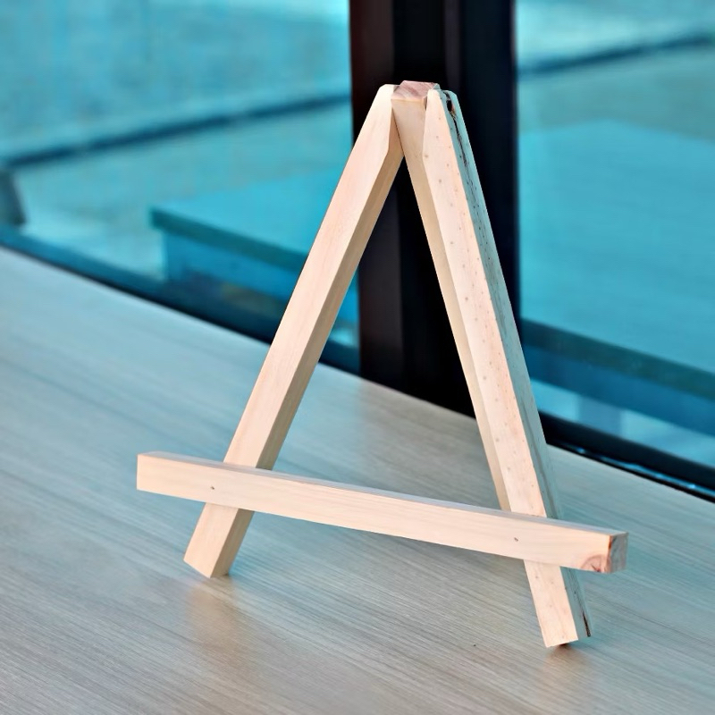 

Stand Kayu Dudukan Pigura Foto Mini Easel Tripod Kayu