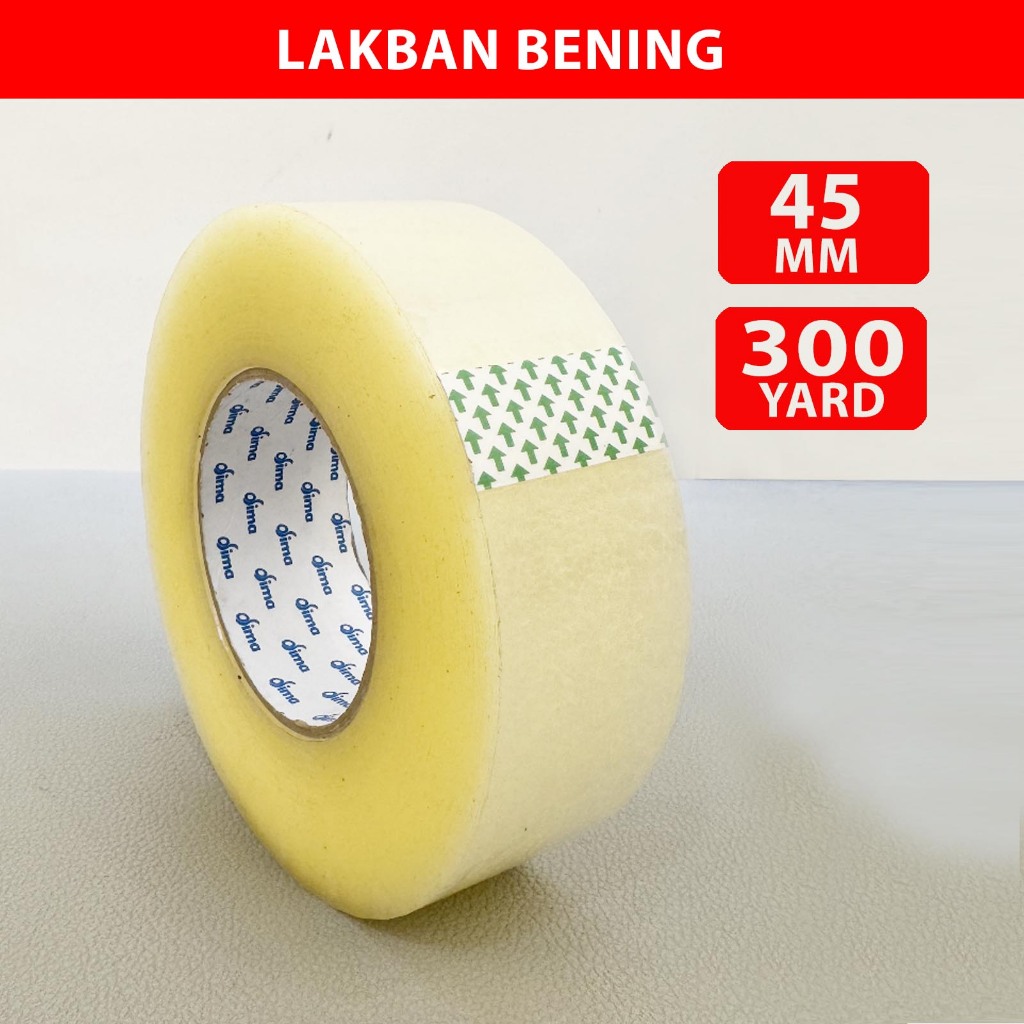 

Lakban Bening 45mm 300yard Isolasi Tape Bening Satuan Grosir Ekonomis Plakban SM Online