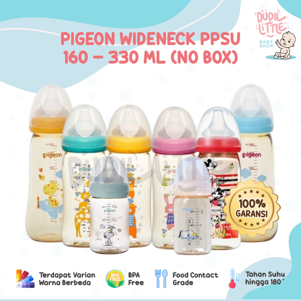 Baru Spesial Pigeon Botol Susu Pigeon PPSU Leher Lebar wide neck Peristaltic 1 Original