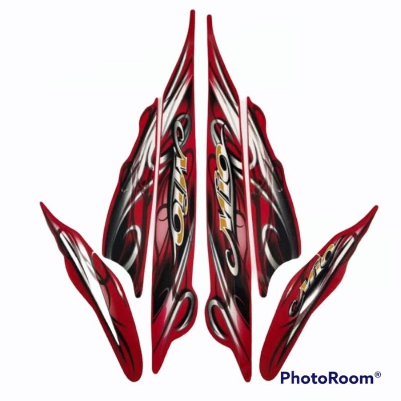 Striping stiker body motor yamaha mio mio smile 2011 merah lis body mio smile striping mio smile mio