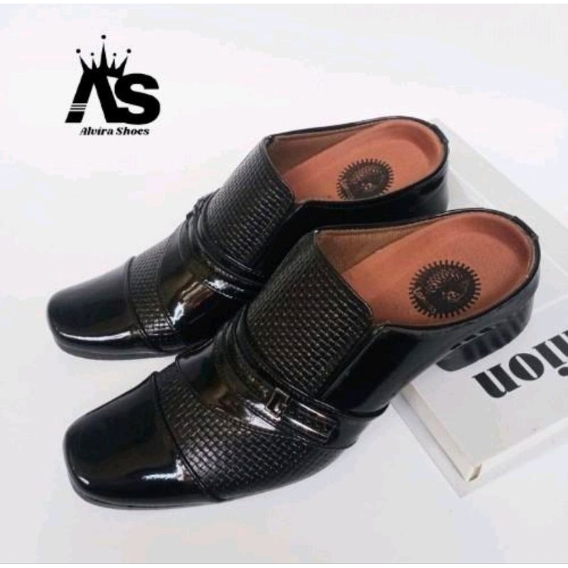 Sepatu sandal pantofel pria kulit asli, Sepatu sandal formal pria, sepatu sandal Kantor pria kulit a