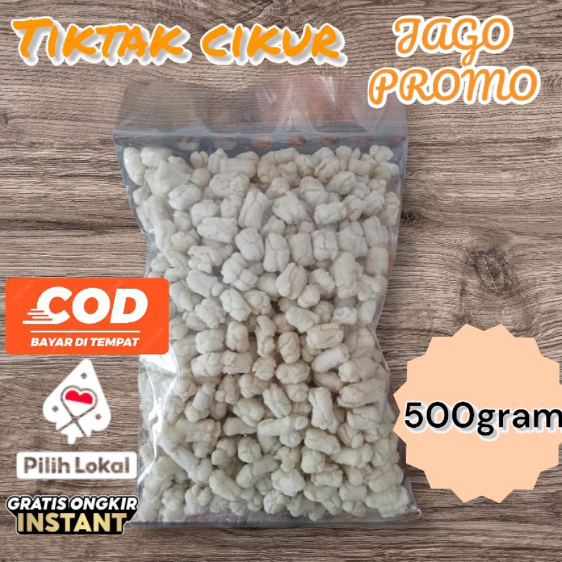 

tiktak cikur pilus kencur berat 500gram topping seblak/bacitul renyah enak gurih