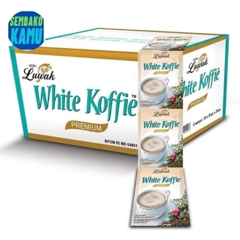 

Kopi Luwak White Coffee 1 Dus Karton Isi 12 Renceng