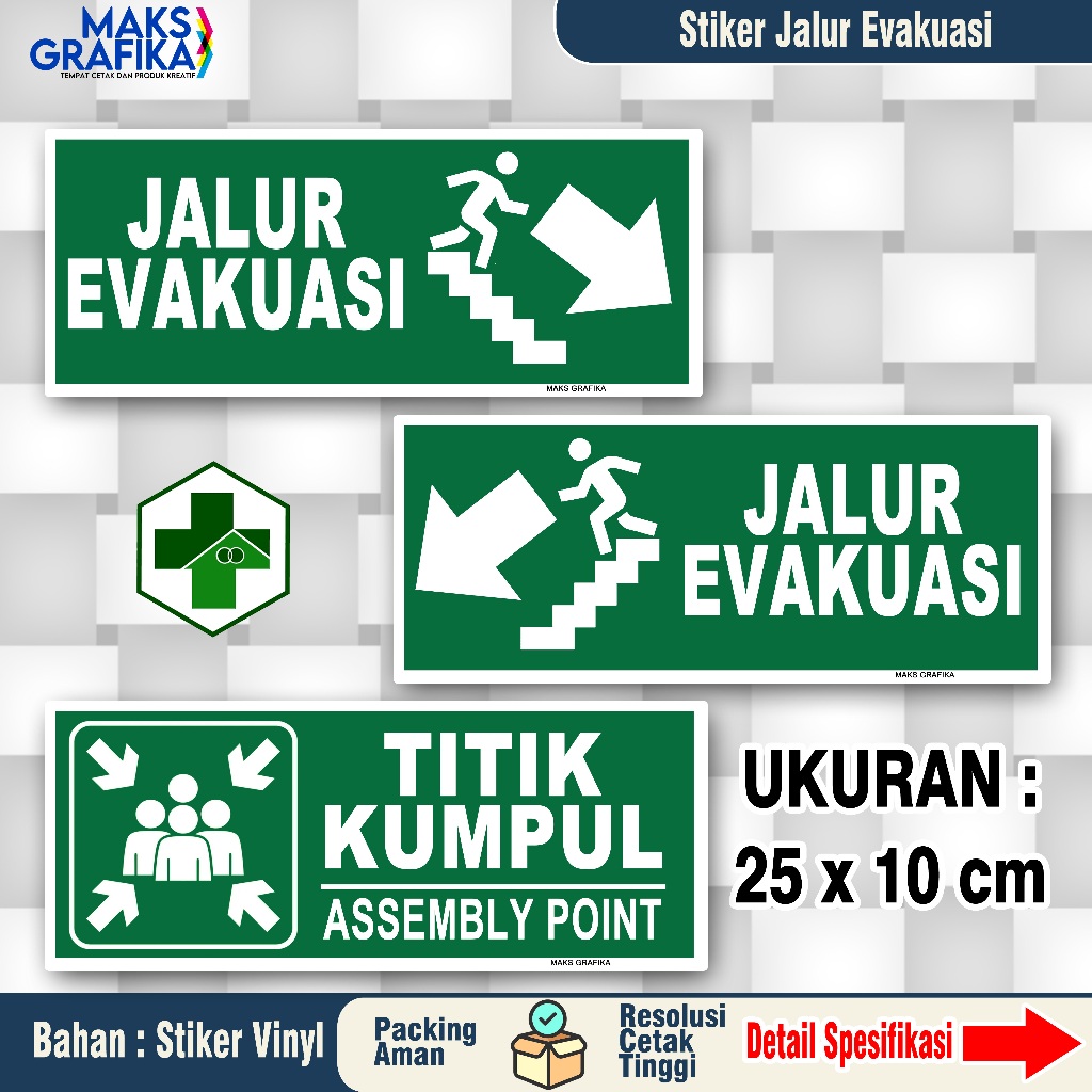 

STIKER JALUR EVAKUASI TURUN TANGGA