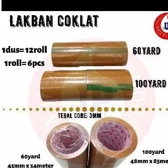 

Lakban Coklat 100yard