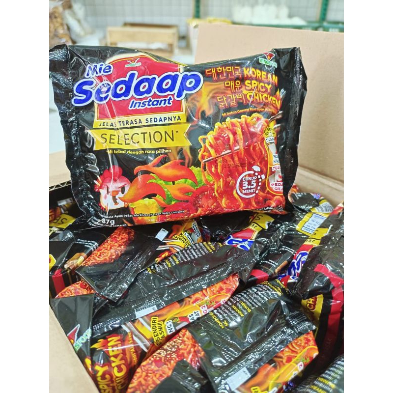 

Mie Sedaap Instant Selection Korean Hot Spicy Chicken 87gr 5 pcs