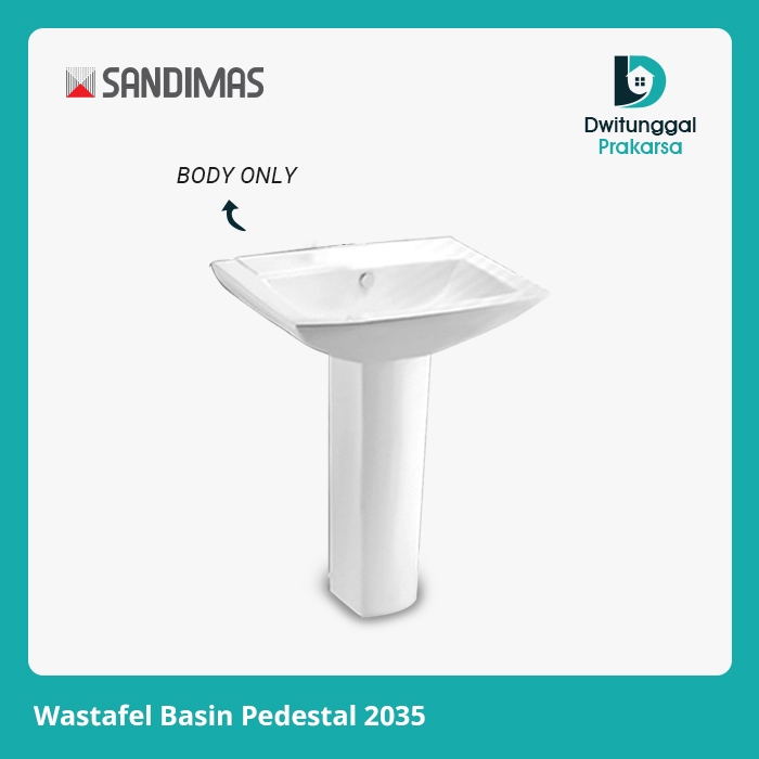 Wastafel cuci tangan / basin pedestal Sandimas 2035