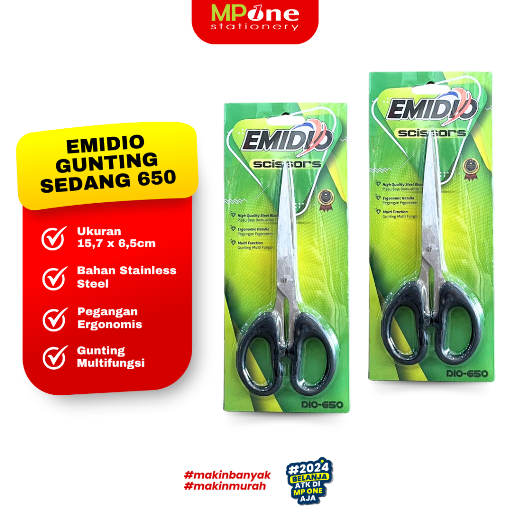 

Emidio Gunting Sedang 650 / Gunting Serbaguna Multifungsi Stainless Steel EMIDIO