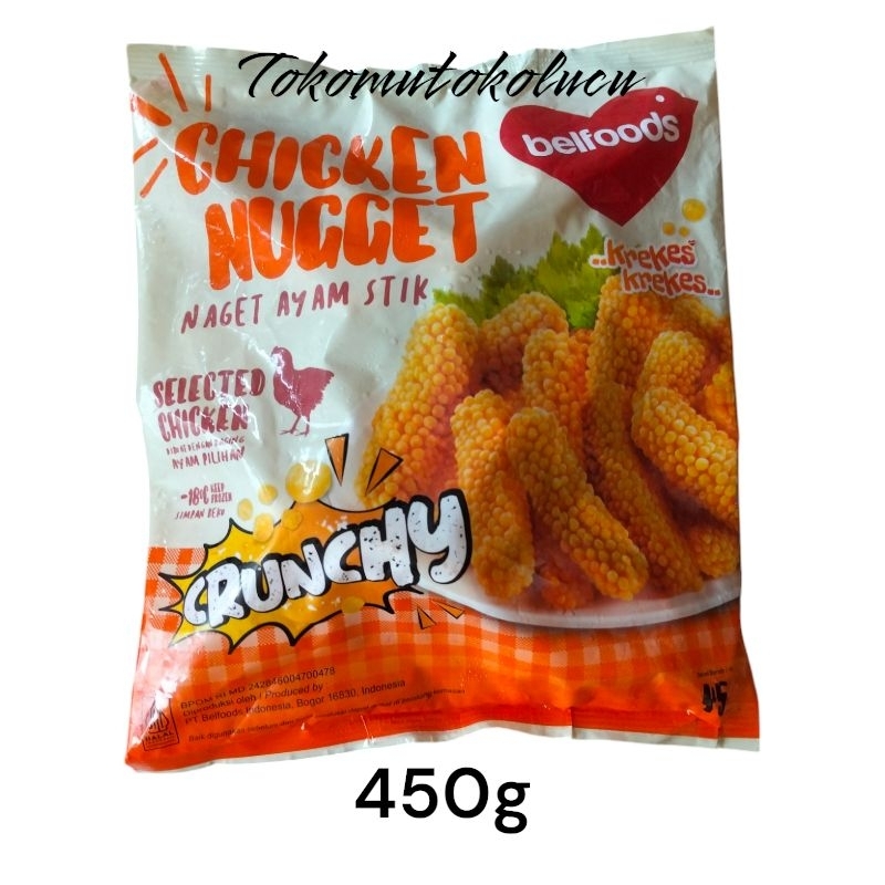 

belfoods chicken nugget stick 450gr naget ayam stik