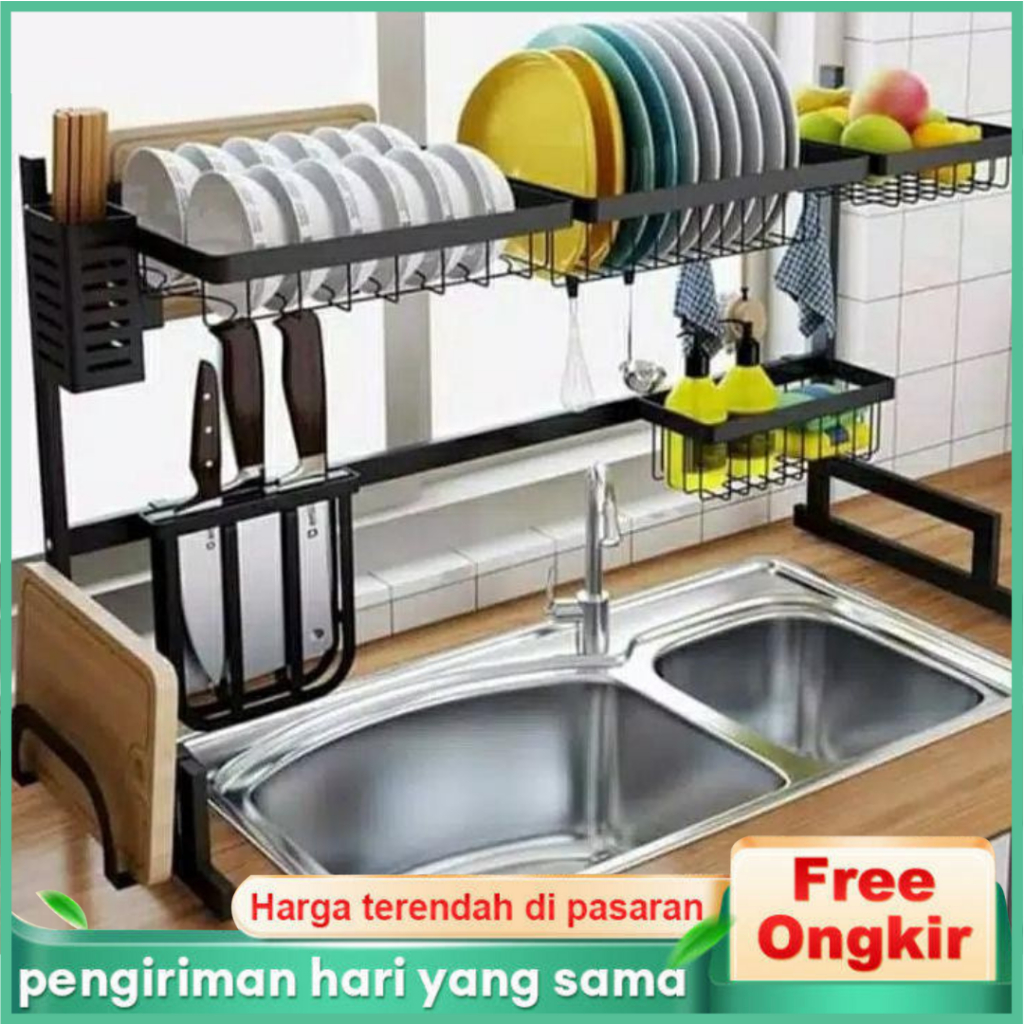 Rak Piring Wastafel Stainless Steel Rak Dapur Stainless Steel Rak Piring Stainless