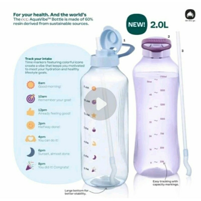 

Botol 2 liter Ori New Tupperware