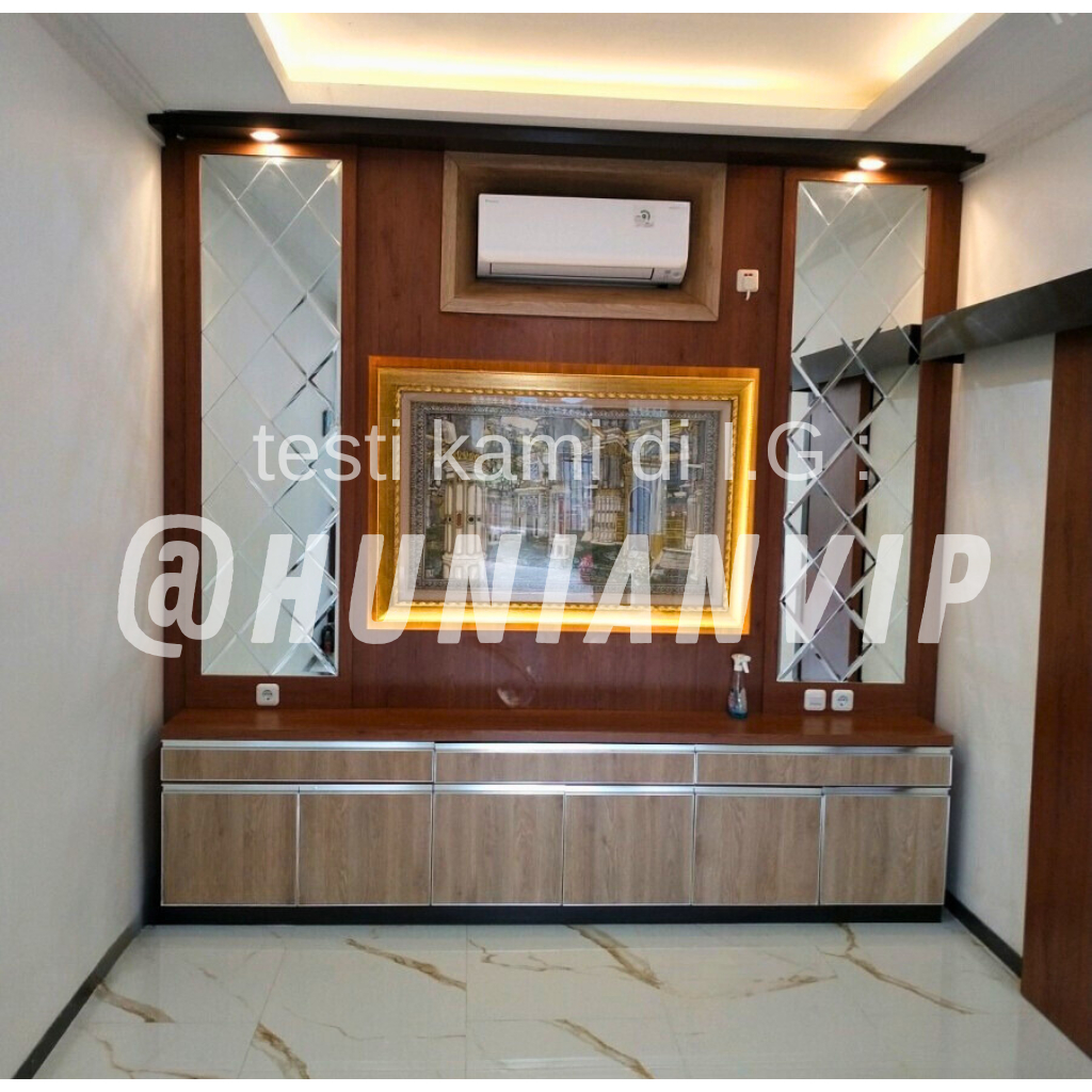 Backdrop tv murah / Buffet tv / rak tv gantung