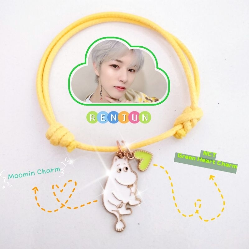 [NEW] RENJUN NCT CHARM BRACELET PROMO TERMURAH gelang aesthetic KPop Korea gantungan Moomin boneka i