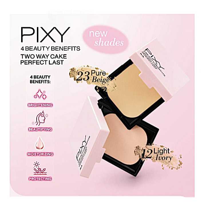 NEW SHADE PIXY 4 BEAUTY BEBEFITS TWO WAY CAKE PERFECT LAST/ PIXY REFILL TWO WAY CAKE PERFECT LAST