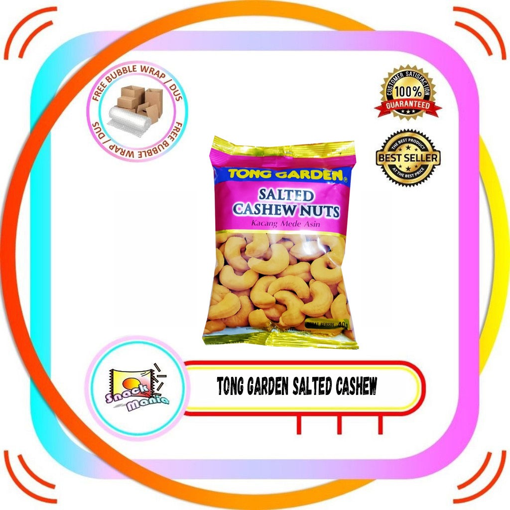 

Tong Garden Salted Cashew Nuts ~ 40 gr Kacang Mede Asin