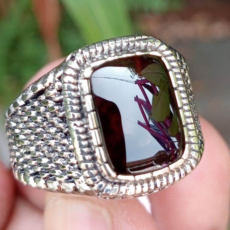 HQ Yaman Wulung Anti Dyed Kilap Cermin. Bukan Batu Bacan Doko Bacan Coklat Bacan Kristal Batu Biduri