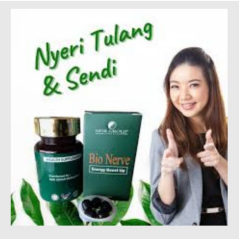 Bio nerve bio Nervee Malaysian Indonesia 100% original obat sakit lutut kolesterol asam urat