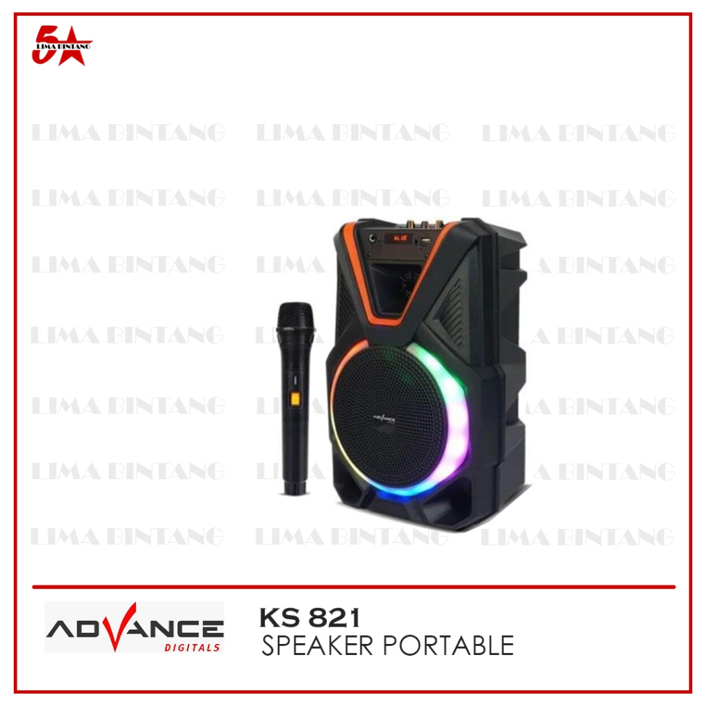 ADVANCE SPEAKER BLUETOOTH 8 INCH KS-821