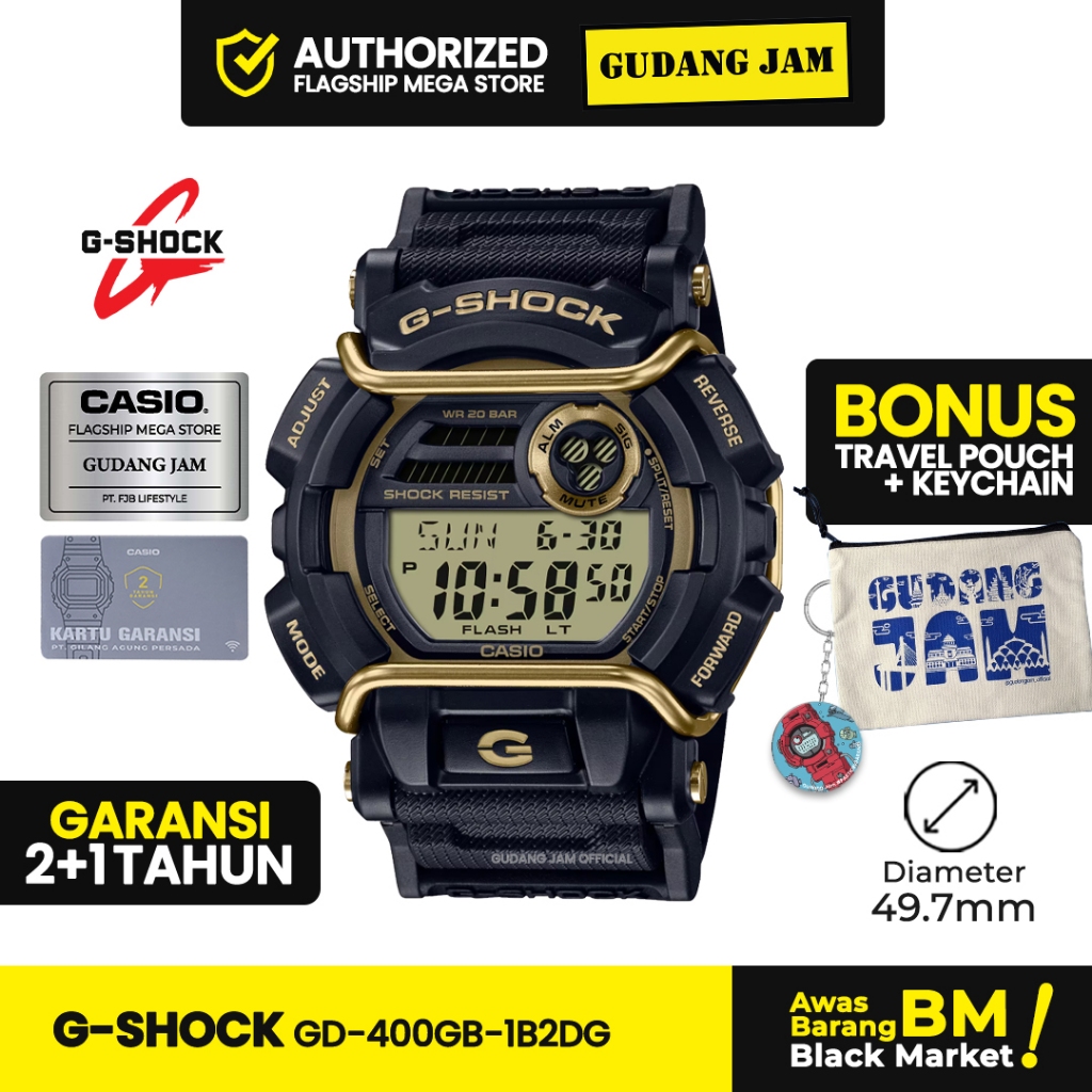 Jam Tangan G-Shock GD-400GB-1B2DG GD-400GB GD-400 GD400GB GD 400GB