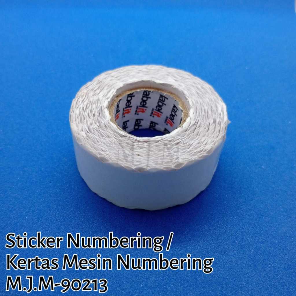 

Stiker Numbering/Kertas Mesin Numbering 8 Digit M.J.M-90213