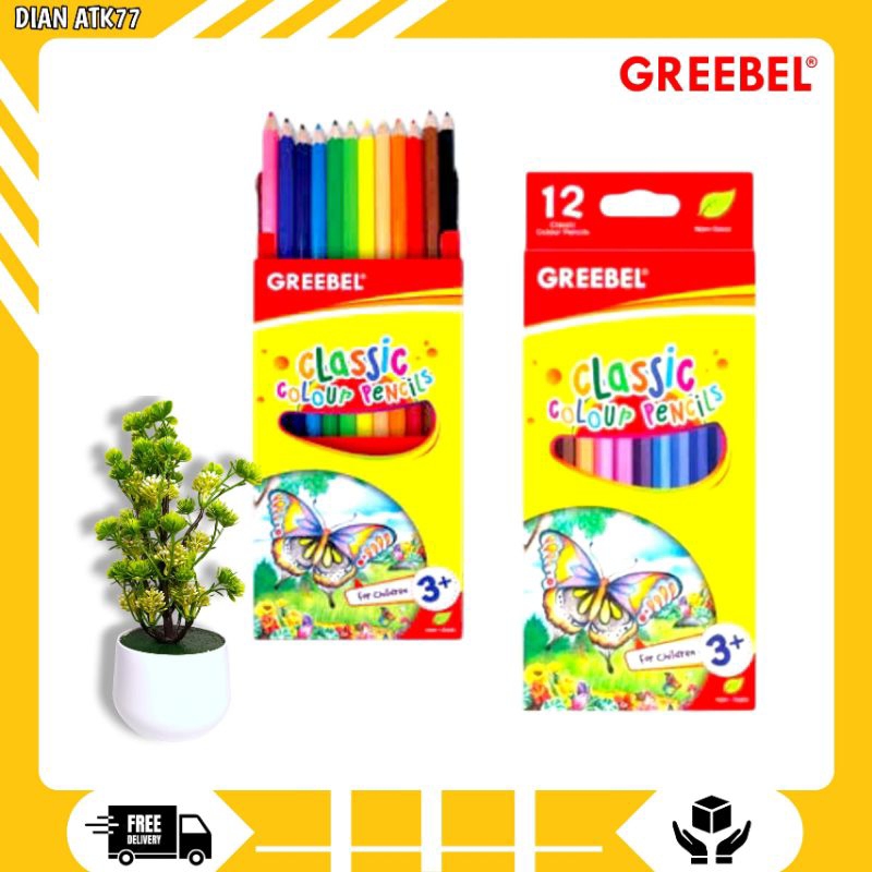 

Greebel Classic Colours Pensil 7012 / Greebel Pensil Warna Isi 12 (Lusinan)