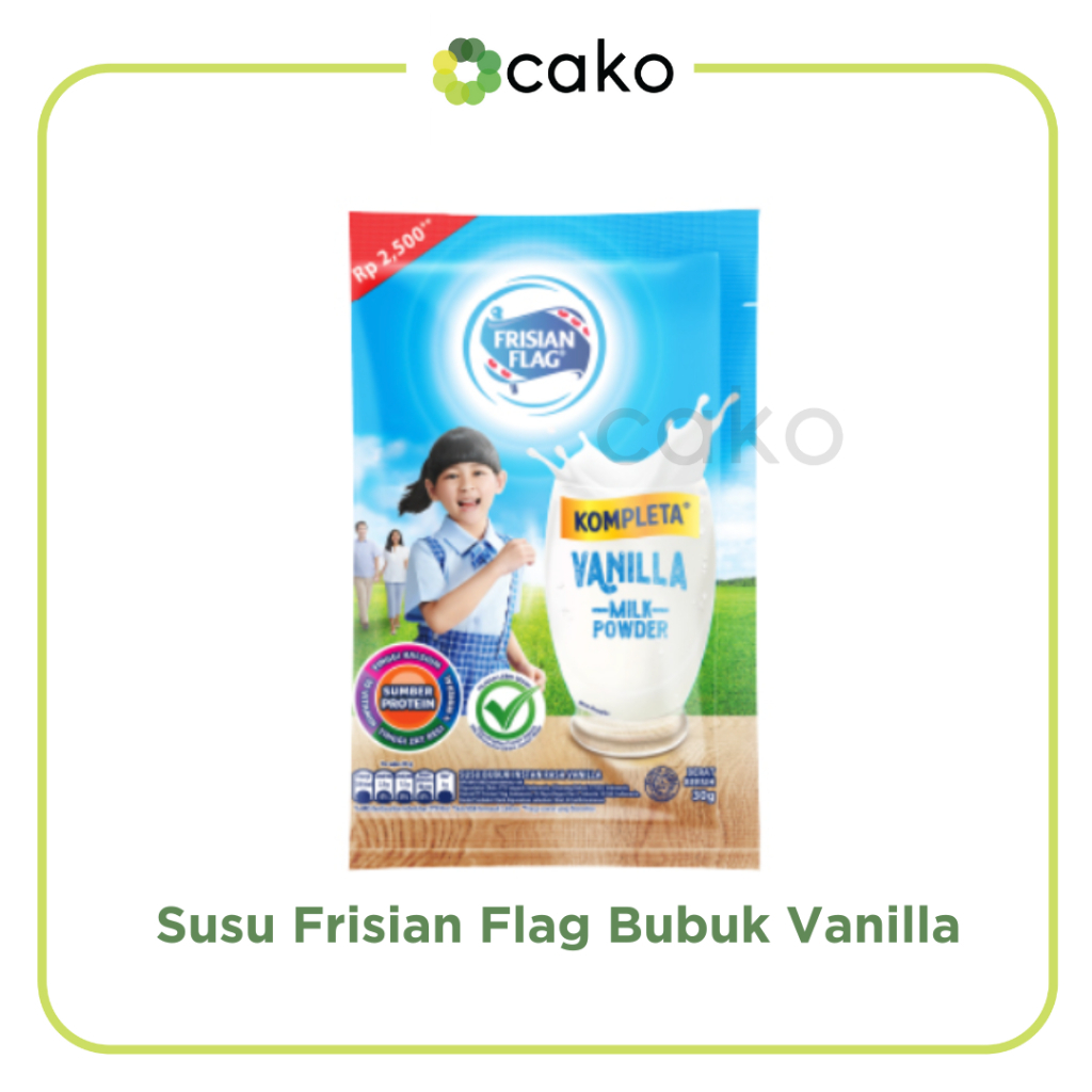 

Frisian Flag Susu Bubuk Vanila 30gr / Susu Instant