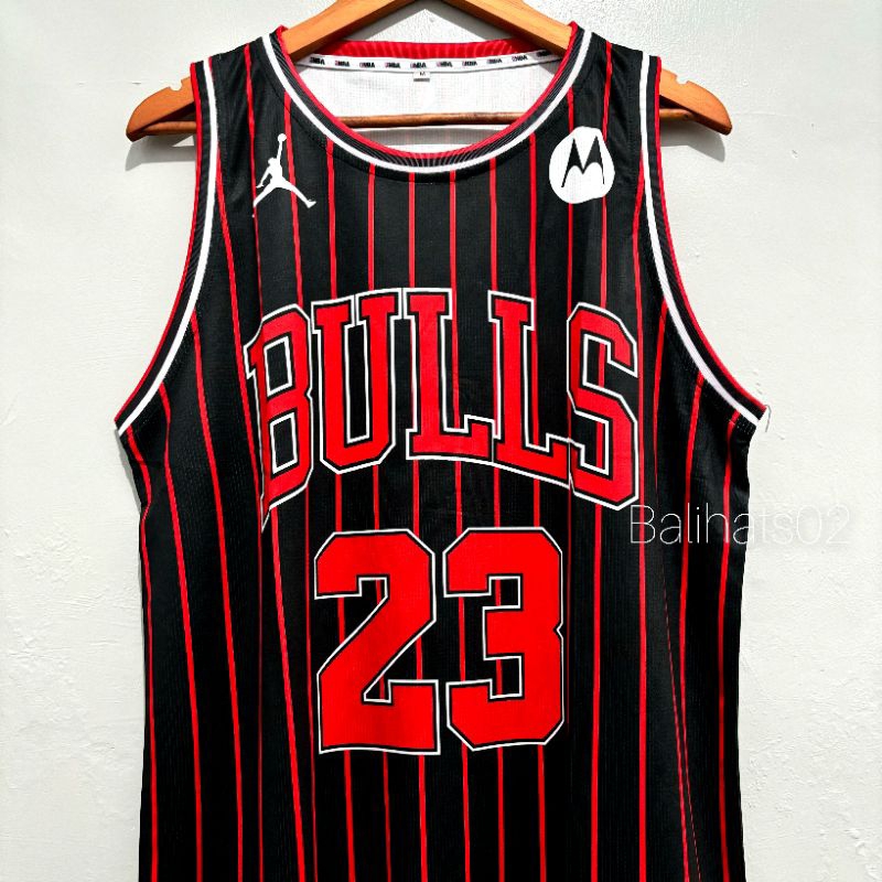 Jersey Basket Nba Grade Ori Chicago Bulls Jordan Swingman Jersey Printing Bulls Hitam