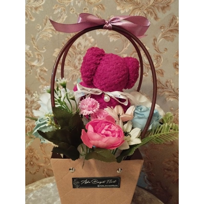 buket bunga tas