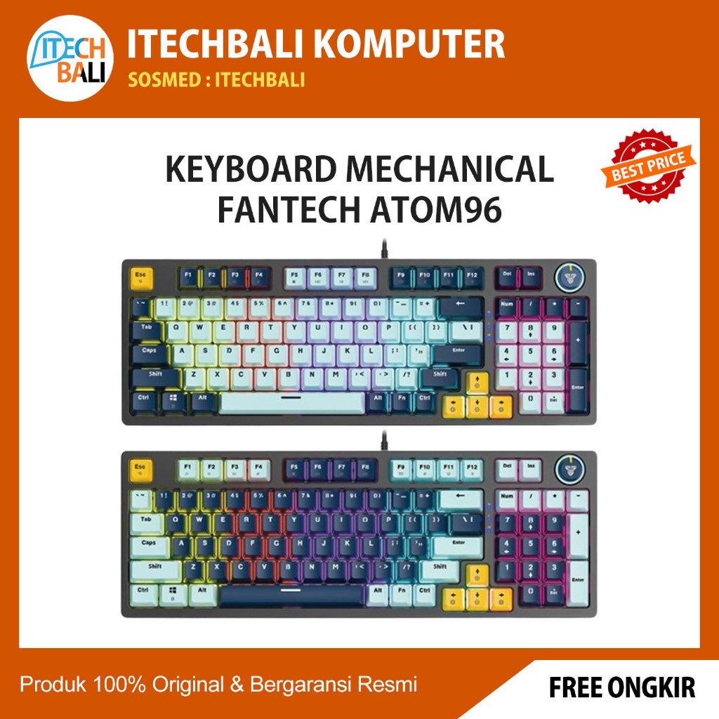 Keyboard Gaming FANTECH Atom96 MK890 Mechanical | ITECHBALI