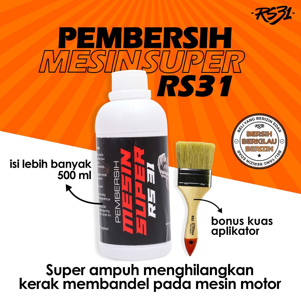 Rs31 Pembersih Kerak Mesin Motor Super Engine Degreaser Motor & Mobil Pembersih Kerak Blok Mesin,