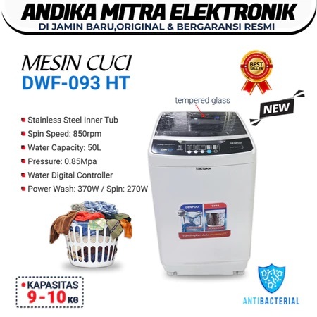 Mesin Cuci 1 Tabung  9 Kg - 10 Kg Denpoo DW 093 Stainless Steel Low Watt