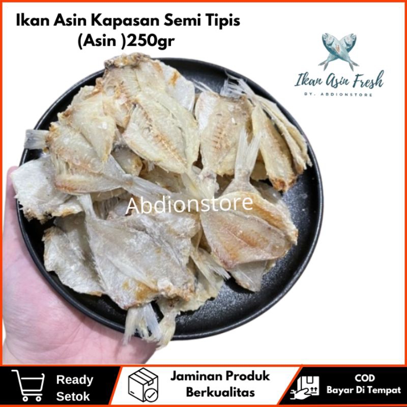 

Murah Ikan Asin Kapasan Semi (Asin) Kualitas Super Fresh 250gr Enak Terjangkau