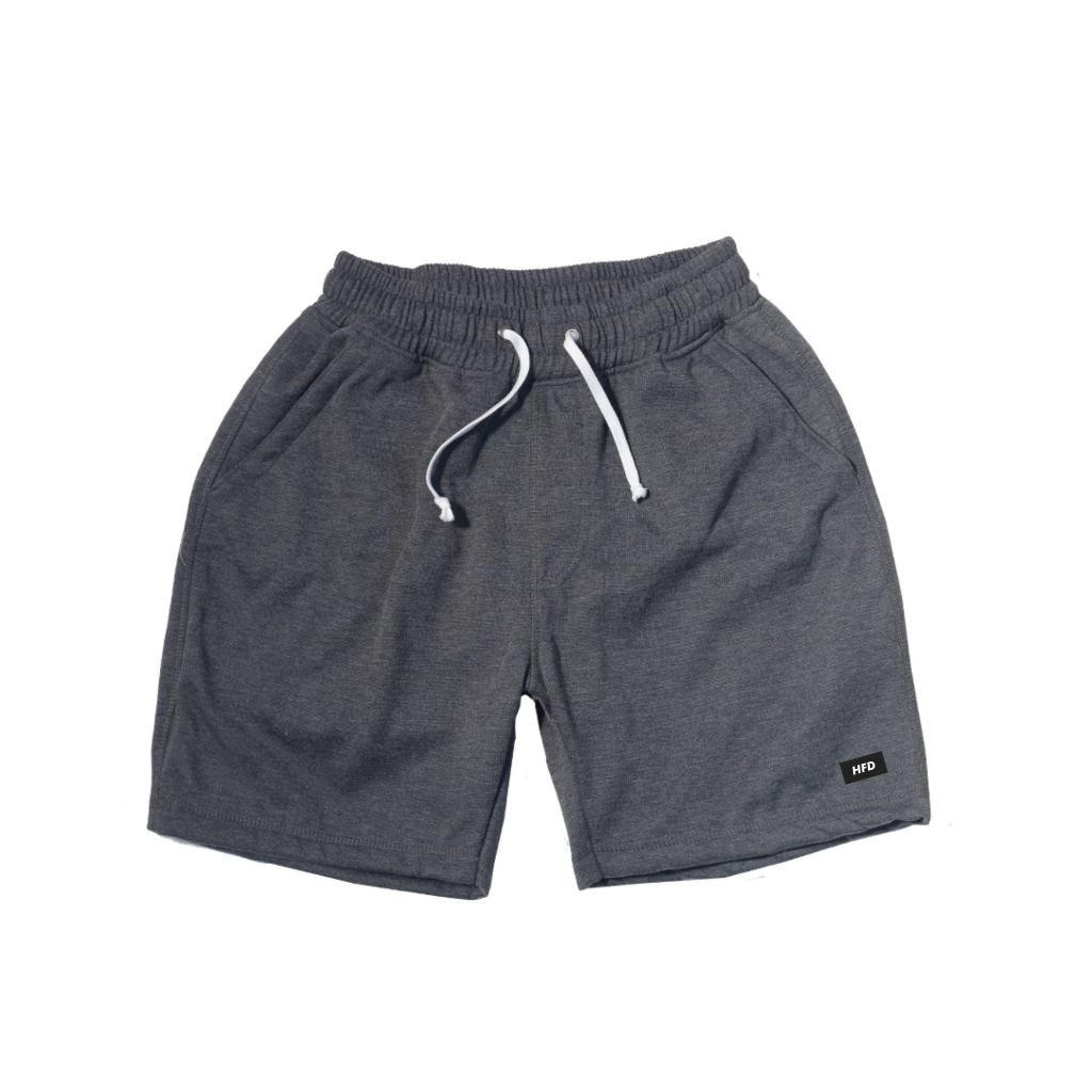 HFD Celana Pendek Boardshort Abu Tua Pria Wanita Premium Original Tebal